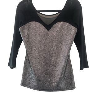 Guess Black and Silver Blouse